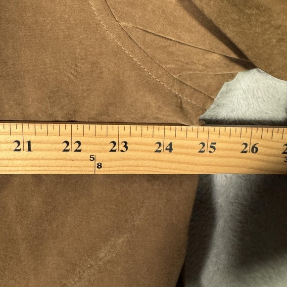 Roundtree & Yorke Jacket Mens Large Brown Zip Front Lined Coat Casual Outerwear - Picture 9 of 11